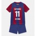 Barcelona Raphinha Belloli #11 Babykleding Thuisshirt Kinderen 2023-24 Korte Mouwen (+ korte broeken)